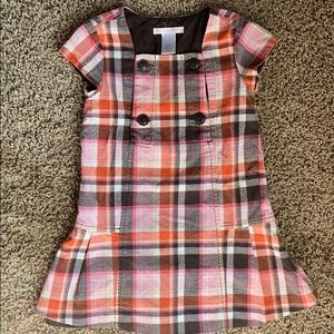 Janie and Jack Plaid Thanksgiving Dress 2T